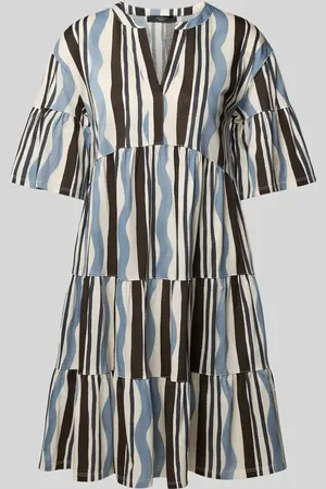 Max Mara Sukienka o długości do kolan z kołnierzem z lamówką model ‘ELY’
