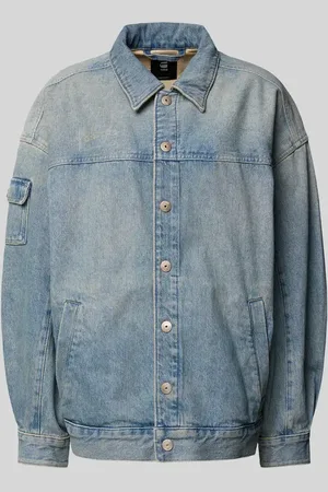 G-Star Kurtka Trucker Jacket z kieszeniami z wypustką model ‘Long Drifter’