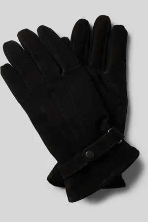 Barbour Skórzane rękawiczki z ozdobnymi szwami