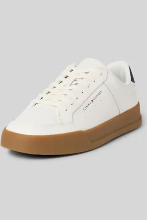 Tommy Hilfiger Sneakersy niskie z mieszanki skóry