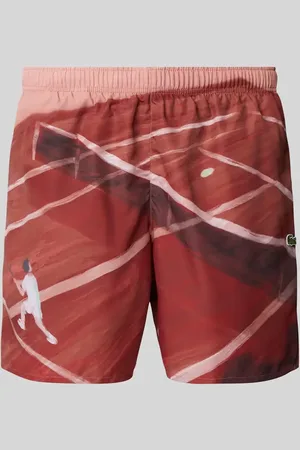 Lacoste Szorty dresowe o kroju regular fit z naszywką z logo