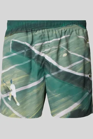 Lacoste Szorty dresowe o kroju regular fit z naszywką z logo