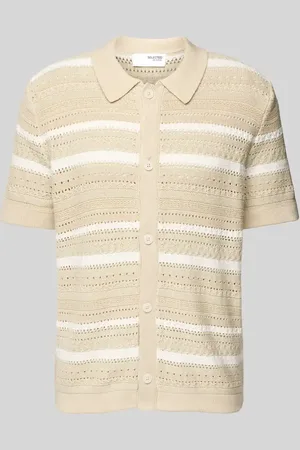 SELECTED Koszula casualowa o kroju regular fit z kołnierzykiem polo model ‘PALO’
