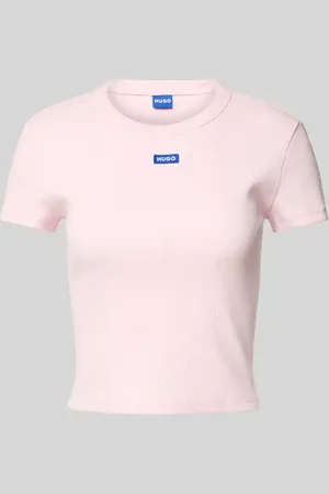 Hugo Blue T-shirt krótki z wyhaftowanym logo