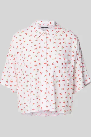 Review Bluzka koszulowa o kroju relaxed fit z rękawem o dł. 1/2