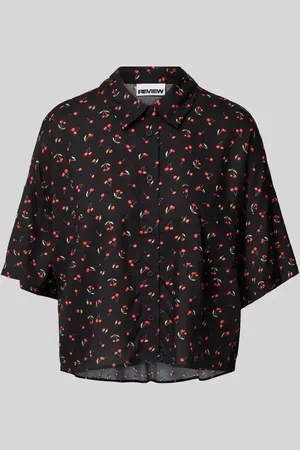 Review Bluzka koszulowa o kroju relaxed fit z rękawem o dł. 1/2