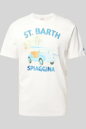 MC2 SAINT BARTH T-shirt z nadrukiem z motywem i napisem