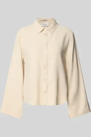 My Essential Wardrobe Bluzka o kroju regular fit z listwą guzikową na całej długości model ‘Cadiz’