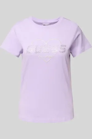 Guess T-shirt z obszyciem kamieniami stras model ‘NARCISO’