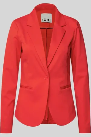 Ichi Żakiet o kroju slim fit z lamowanymi kieszeniami model ‘KATE’