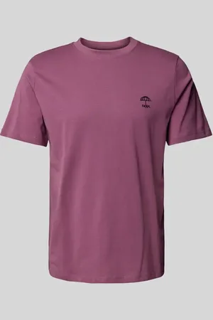 Blend T-shirt z prążkowanym, okrągłym dekoltem model ‘JENS’