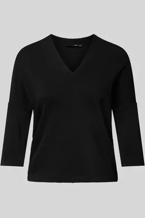 Someday T-shirt z dekoltem w serek i rękawami o dł. 3/4 model ‘Uhlyn’