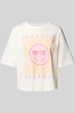 ONLY T-shirt o pudełkowym kroju z czystej bawełny model ‘CARTY LIFE’