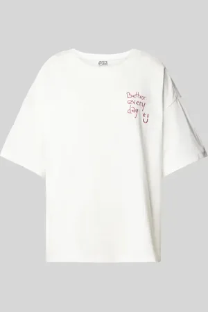 Jake*s T-shirt o kroju oversized z wyhaftowanym napisem