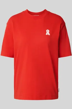 Armedangels T-shirt z prążkowanym, okrągłym dekoltem model ‘TARJAA’