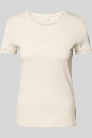 Christian Berg T-shirt z prążkowanym okrągłym dekoltem