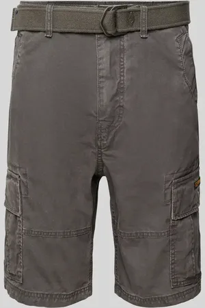 Superdry Szorty cargo o kroju regular fit z paskiem model ‘Heavy’