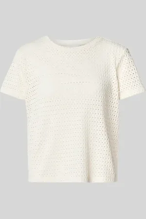 Jake*s T-shirt z ażurowym wzorem