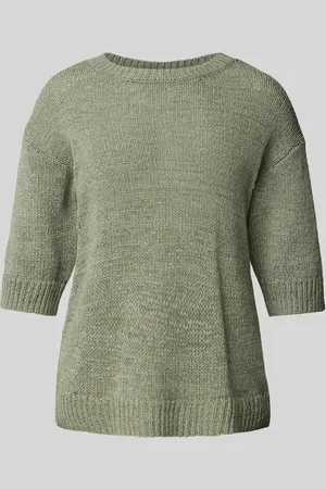 QS by s.Oliver Sweter z dzianiny o kroju relaxed fit z mieszanki bawełny