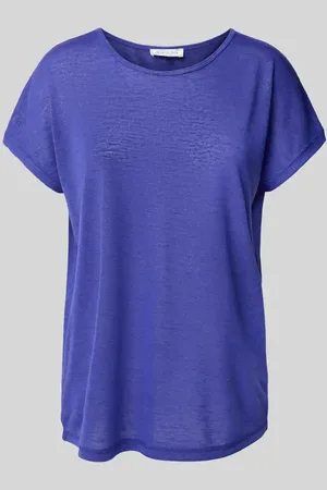 Christian Berg T-shirt z prążkowanym okrągłym dekoltem