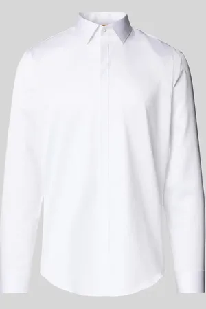 Jake*s Koszula biznesowa o kroju slim fit z kołnierzykiem typu kent
