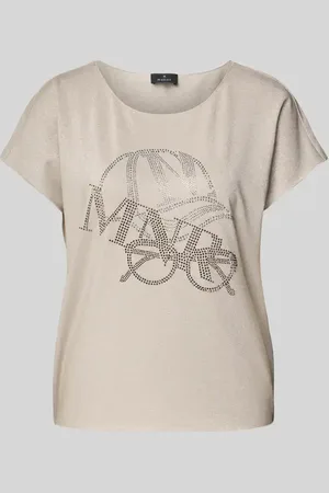 monari T-shirt zdobiony kamieniami
