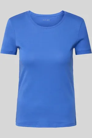 Christian Berg T-shirt z prążkowanym okrągłym dekoltem