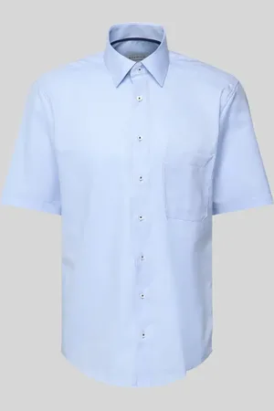 ETERNA Koszula biznesowa o kroju comfort fit z kieszenią na piersi