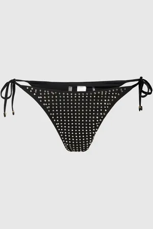 Guess Figi bikini z obszyciem kamieniami stras