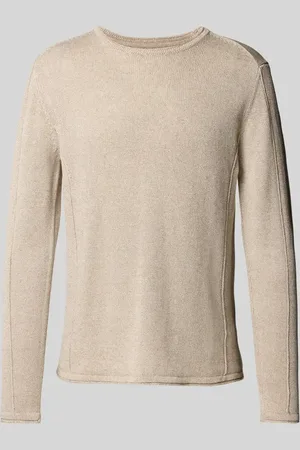 Gabba Sweter z dzianiny z prążkowanymi wykończeniami