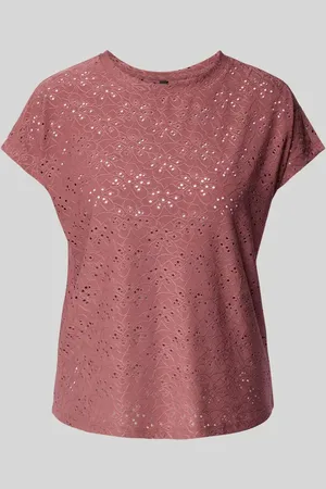ONLY T-shirt o kroju regular fit z efektem podpalania model ‘SMILLA’