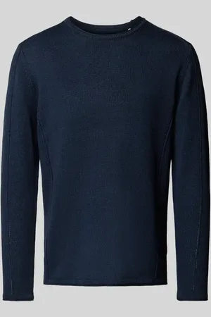 Gabba Sweter z dzianiny z prążkowanymi wykończeniami