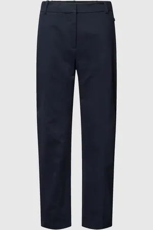 Tommy Hilfiger Spodnie materiałowe z detalem z logo model ‘ESSENTIAL’