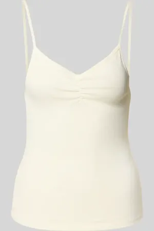 ONLY Top na ramiączkach o kroju slim fit z czystej bawełny model ‘CARLOTTA’