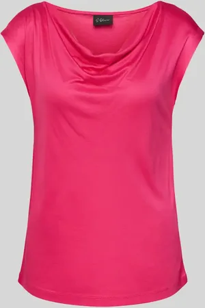 QS by s.Oliver T-shirt o luźnym kroju z czystej wiskozy