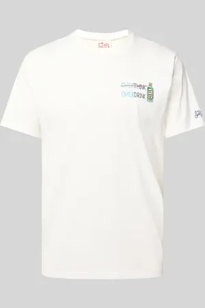 MC2 SAINT BARTH T-shirt z wyhaftowanym motywem i napisem model ‘OVERDRINK’