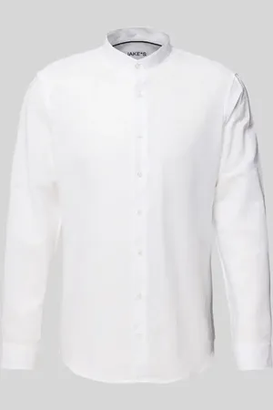 Jake*s Koszula biznesowa o kroju slim fit z listwą guzikową