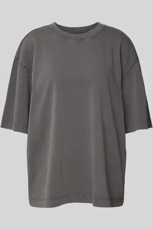 Jake*s T-shirt o kroju oversized z okrągłym, prążkowanym dekoltem