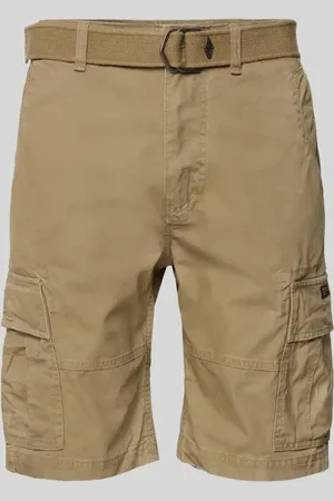 Superdry Szorty cargo o kroju regular fit z paskiem model ‘Heavy’