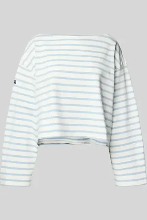 Ralph Lauren Sweter krótki z dzianiny z dekoltem w łódkę