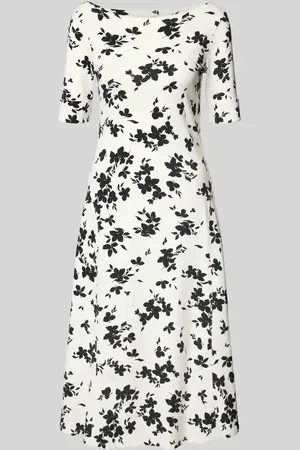 Ralph Lauren Sukienka midi z dekoltem w łódkę model ‘MUNZIE’