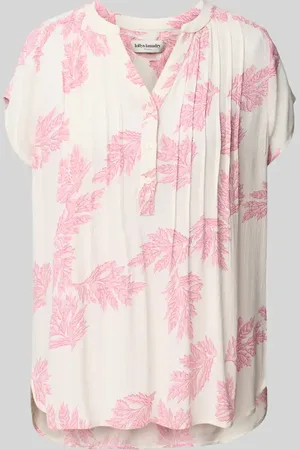Lollys Laundry Bluzka z wiskozy z dekoltem w serek model ‘Heather’