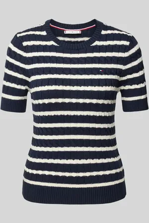 Tommy Hilfiger Sweter z dzianiny o kroju regular fit z czystej bawełny