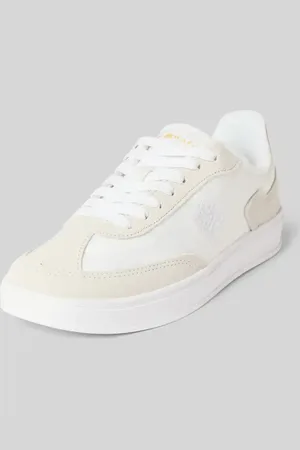 Tommy Hilfiger Sneakersy niskie z aplikacjami ze skóry naturalnej model ‘HERITAGE’