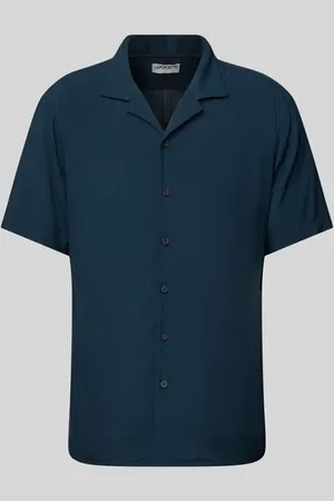 Jake*s Koszula biznesowa o kroju slim fit z listwą guzikową
