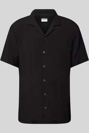 Jake*s Koszula biznesowa o kroju slim fit z listwą guzikową