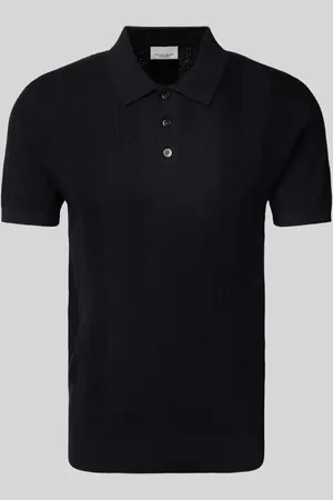Profuomo Koszulka polo z krótką listwą guzikową
