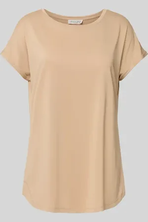 Christian Berg T-shirt z prążkowanym okrągłym dekoltem