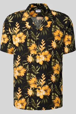 Jake*s Koszula biznesowa o kroju slim fit z listwą guzikową
