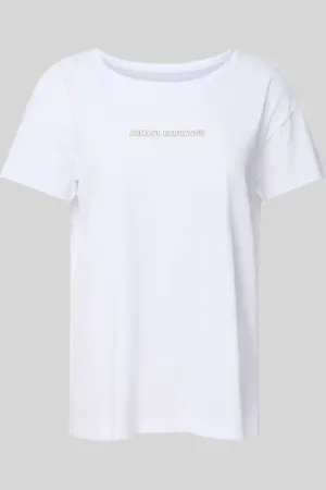 Armani Exchange T-shirt z detalem z logo
